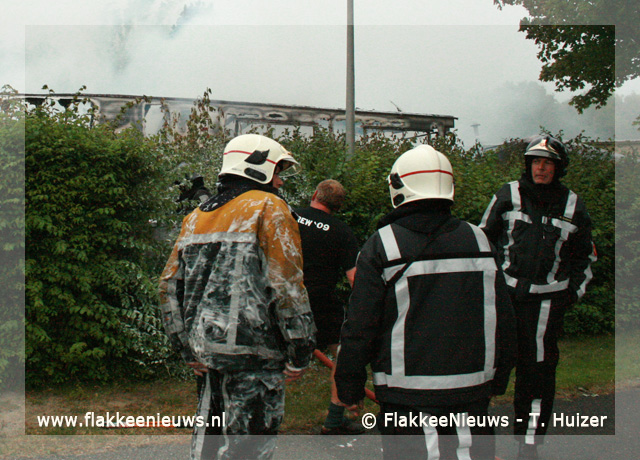 Foto behorende bij Stacaravan uitgebrand in Ouddorp