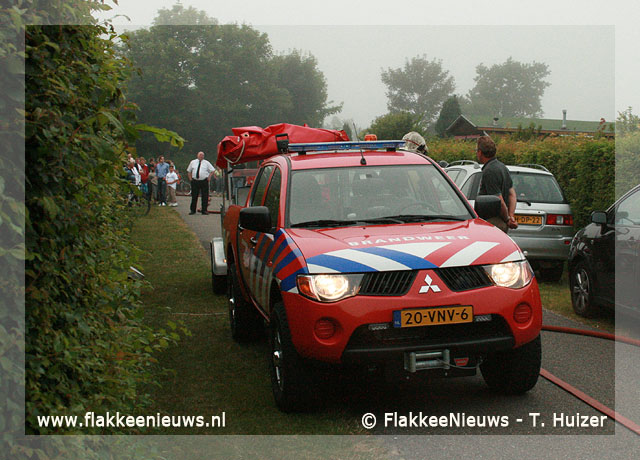 Foto behorende bij Stacaravan uitgebrand in Ouddorp