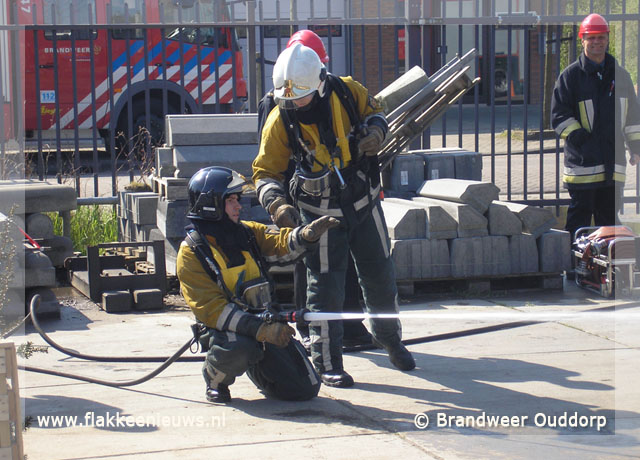 Foto behorende bij Ouddorpse brandweer behaalt zilver in de zilverstad