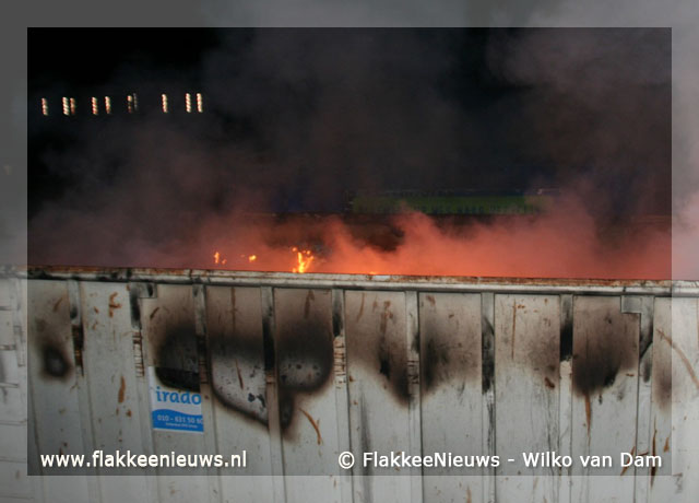 Foto behorende bij Wederom brand op overslagstation