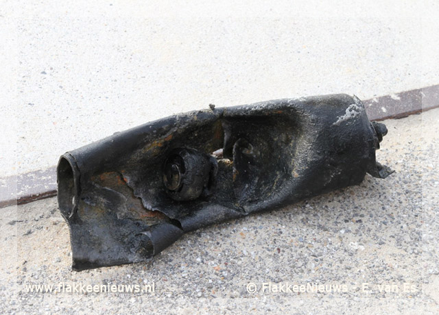 Foto behorende bij Engelse vliegtuigbom aangetroffen op strand Ouddorp