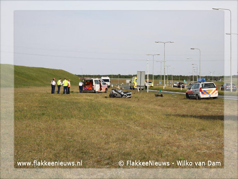 Foto behorende bij Dodelijk ongeval N59 met motorrijder