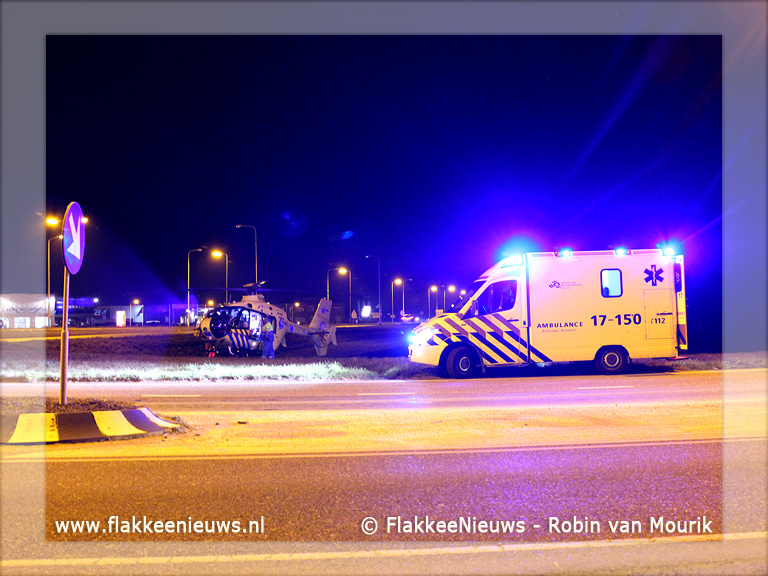Foto behorende bij Traumaheli haalt patiënt op in Dirksland