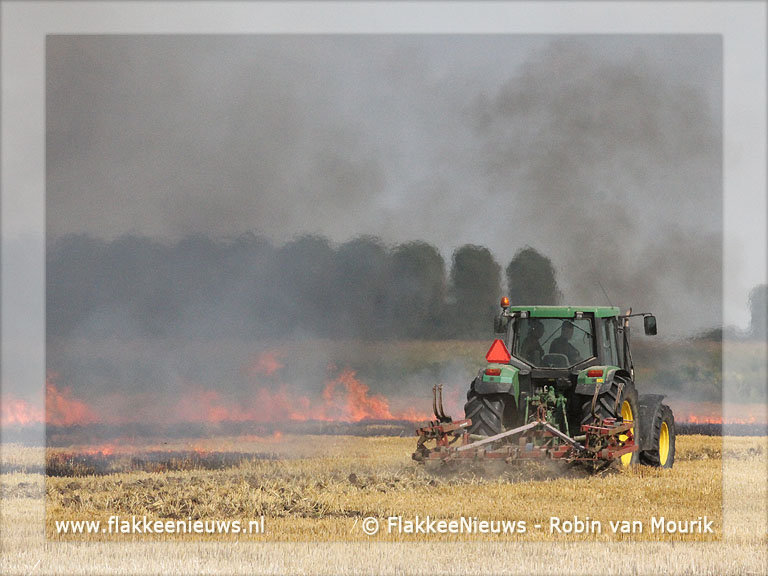 Foto behorende bij Brand op het land bij Nieuwe-Tonge