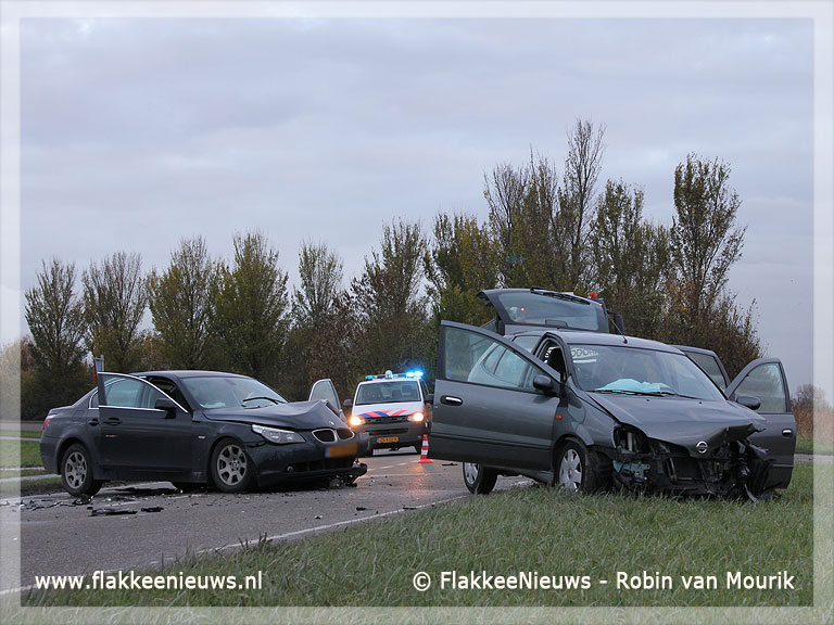 Foto behorende bij Ongeval met twee personenauto