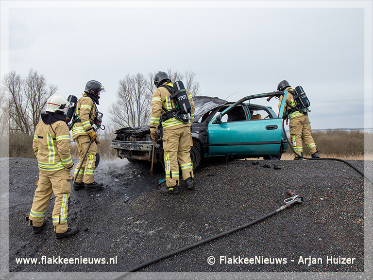Foto behorende bij Verkeershinder N59 door autobrand