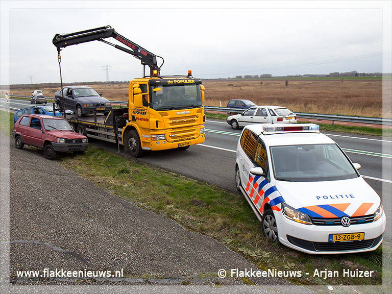Foto behorende bij Verkeershinder N59 door autobrand