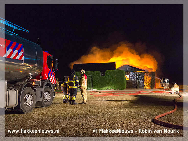 Foto behorende bij Gebouw modelvliegclub Middelharnis uitgebrand
