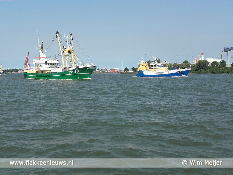 Foto behorende bij Vissers voeren actie in Rotterdam