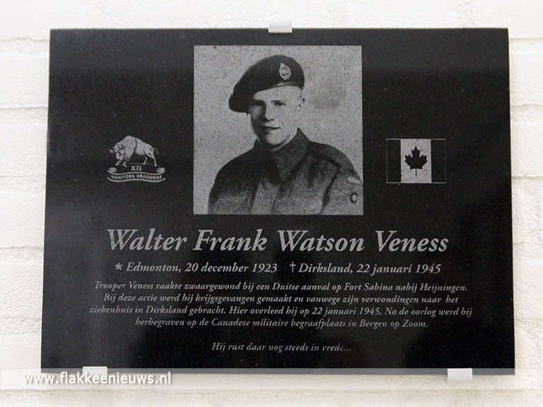 Foto behorende bij Het Van Weel-Bethesda Ziekenhuis gedenkt oorlogsslachtoffer 