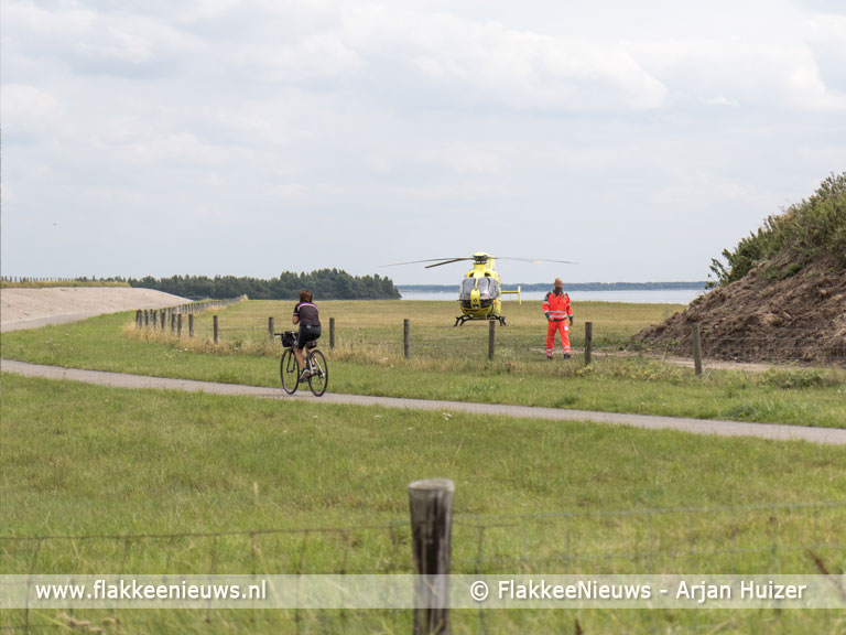 Foto behorende bij Traumaheli vliegt voor ongeval met fietser