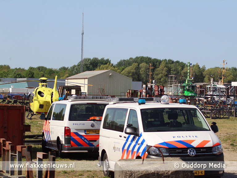 Foto behorende bij Man loopt elektrische schok op tijdens werkzaamheden 