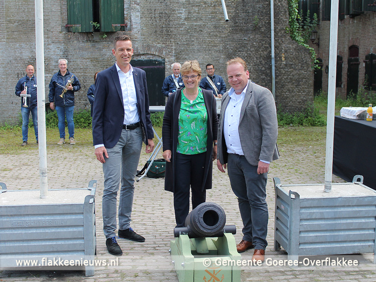 Foto behorende bij Fort Prins Frederik krijgt kanon cadeau van Fort Sabina