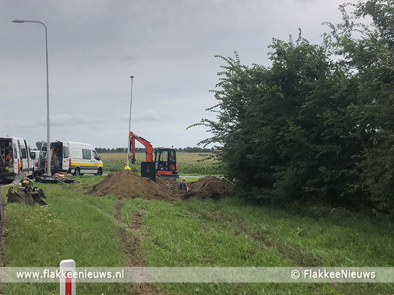 Foto behorende bij Zoekactie naar bestuurder ongeval Magdalenadijk Oude-Tonge