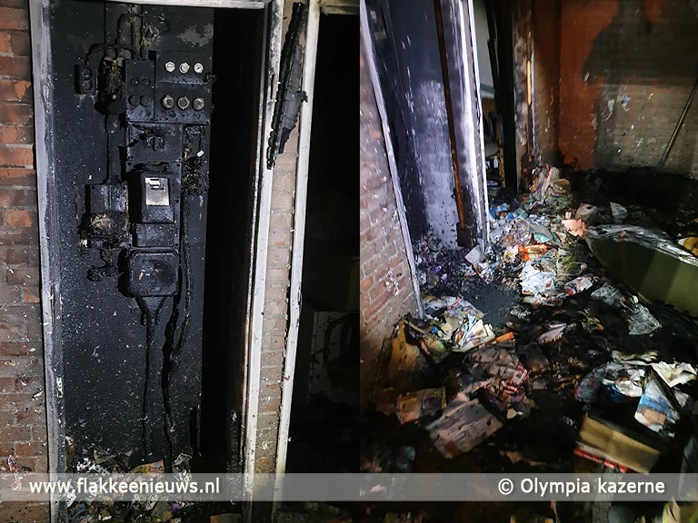 Foto behorende bij Bewoners opgeschrikt door brand in portiek