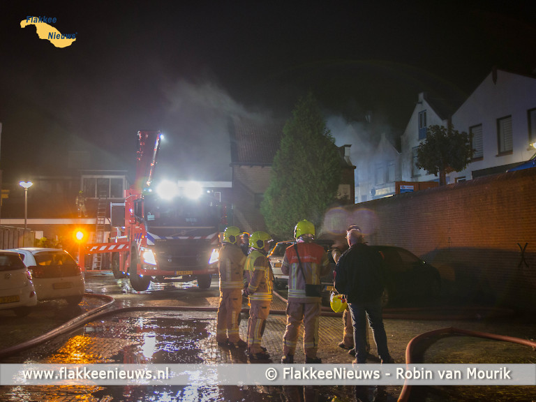Foto behorende bij Uitslaande brand woonhuis Oude-Tonge