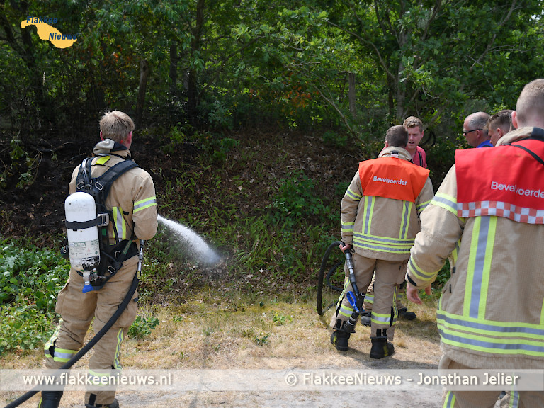 Foto behorende bij Brandweer blust brand in natuurgebied Kleistee