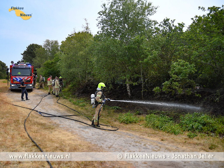 Foto behorende bij Brandweer blust brand in natuurgebied Kleistee