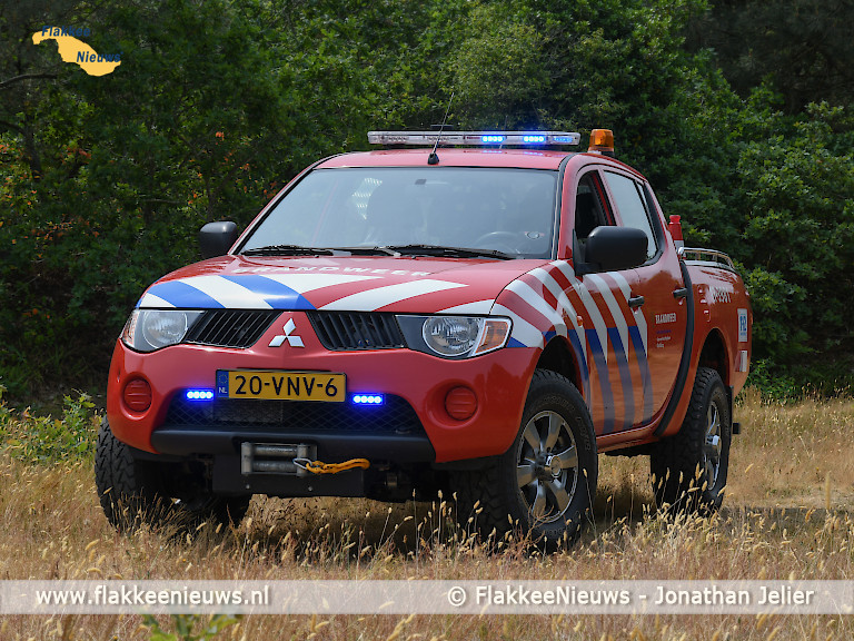 Foto behorende bij Brandweer blust brand in natuurgebied Kleistee