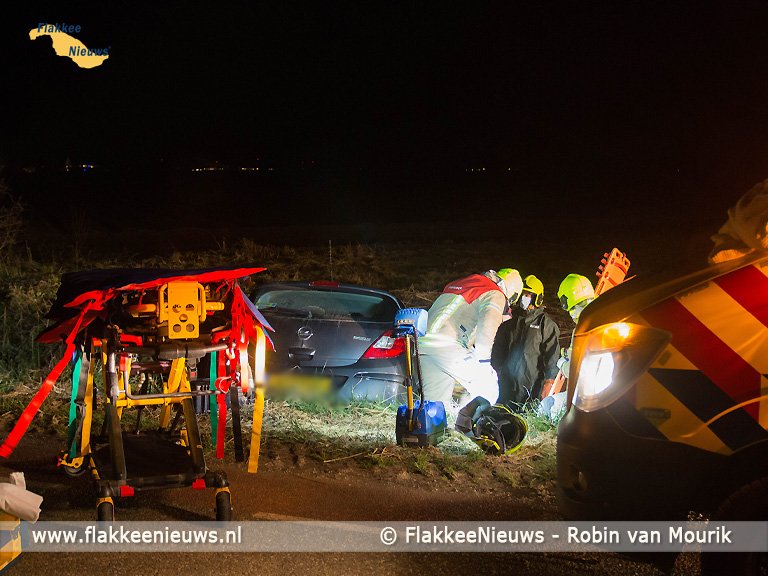 Foto behorende bij Zwaargewonde bij eenzijdig ongeval Sommelsdijk