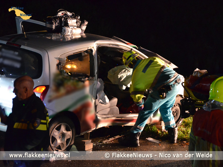 Foto behorende bij Bestuurder zwaargewond na ongeval in polder Middelharnis