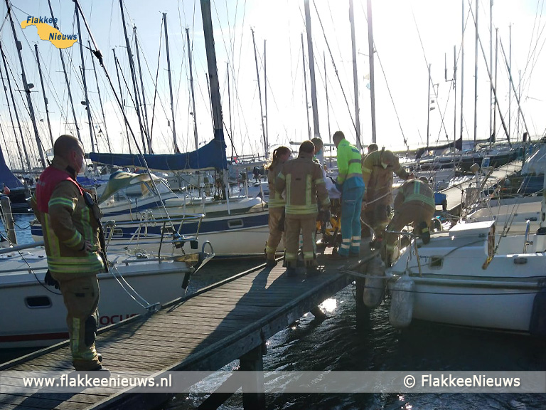 Foto behorende bij Brandweer schiet te hulp bij onwelwording op zeiljacht