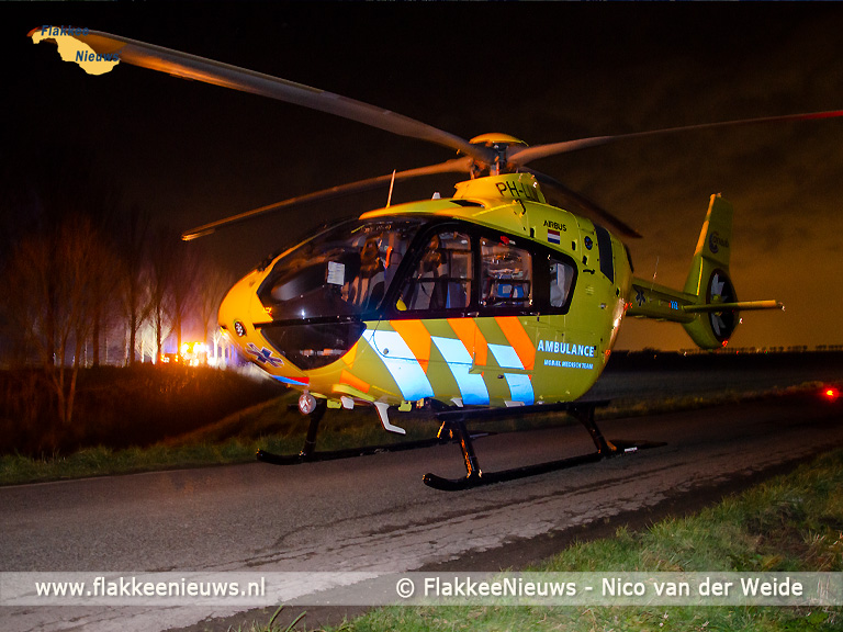 Foto behorende bij Automobilist ernstig gewond geraakt in polder nabij Dirksland