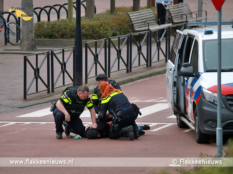 Foto behorende bij Verwarde man aangehouden die overval wilde plegen