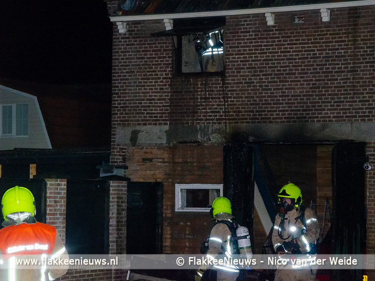 Foto behorende bij Brand in schuur Sommelsdijk