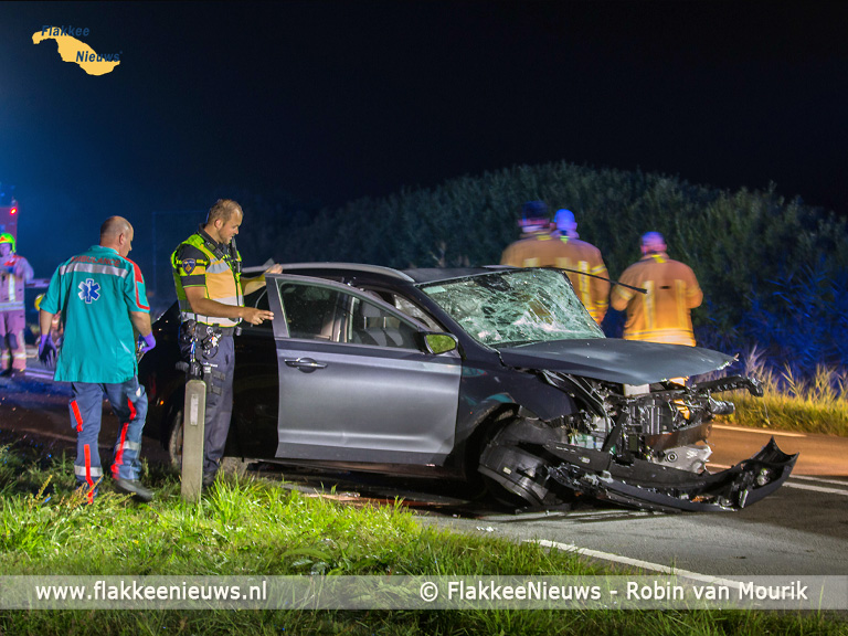 Foto behorende bij Meerdere gewonden bij ongeval Langeweg Middelharnis