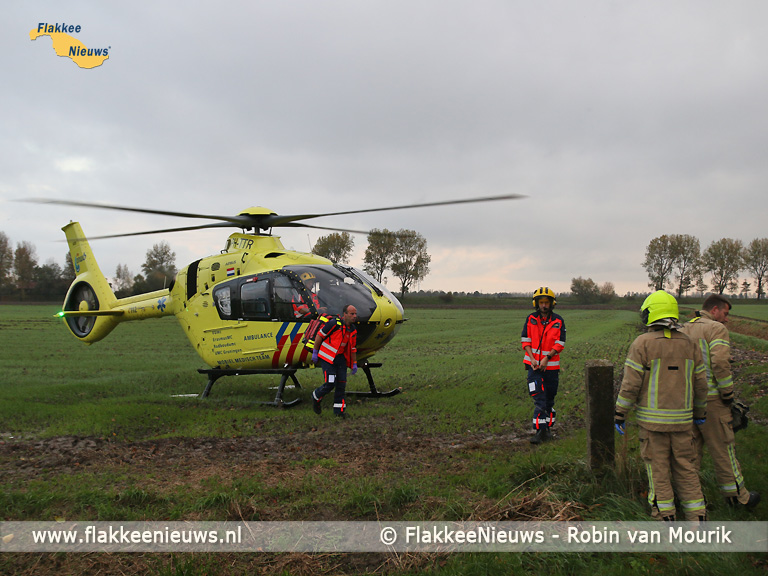 Foto behorende bij N215 bij Oude-Tonge afgesloten vanwege ongeval
