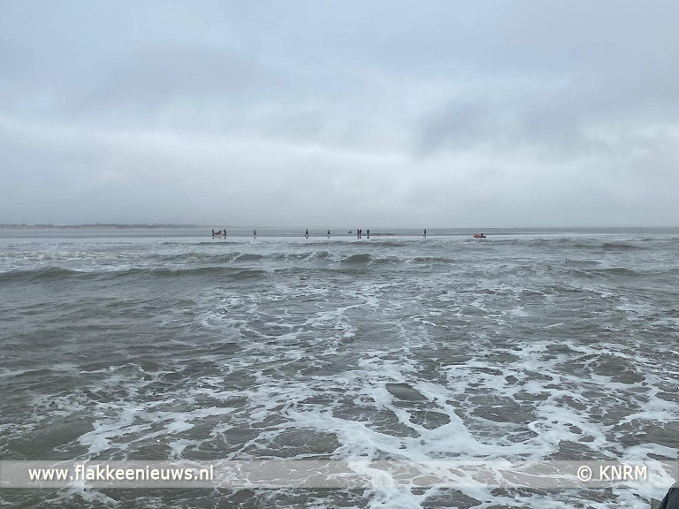 Foto behorende bij Kajakkers onderkoeld op de Noordzee