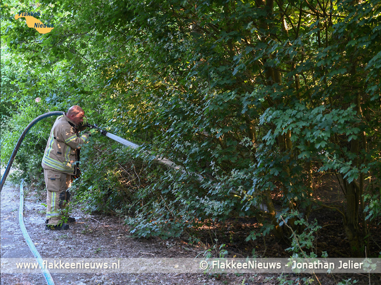 Foto behorende bij Snelle actie van brandweer beperkt bosbrand Melissant