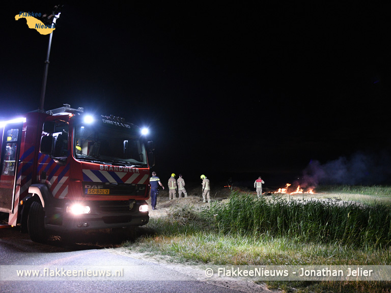 Foto behorende bij Brandweer gealarmeerd voor brand aan de Lageweg bij Dirksland