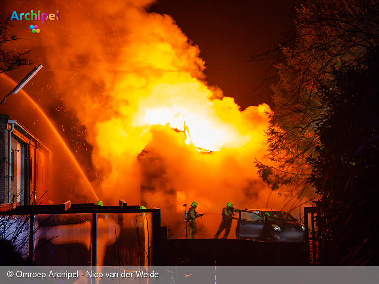 Foto behorende bij Uitslaande brand in woonhuis Oude-Tonge