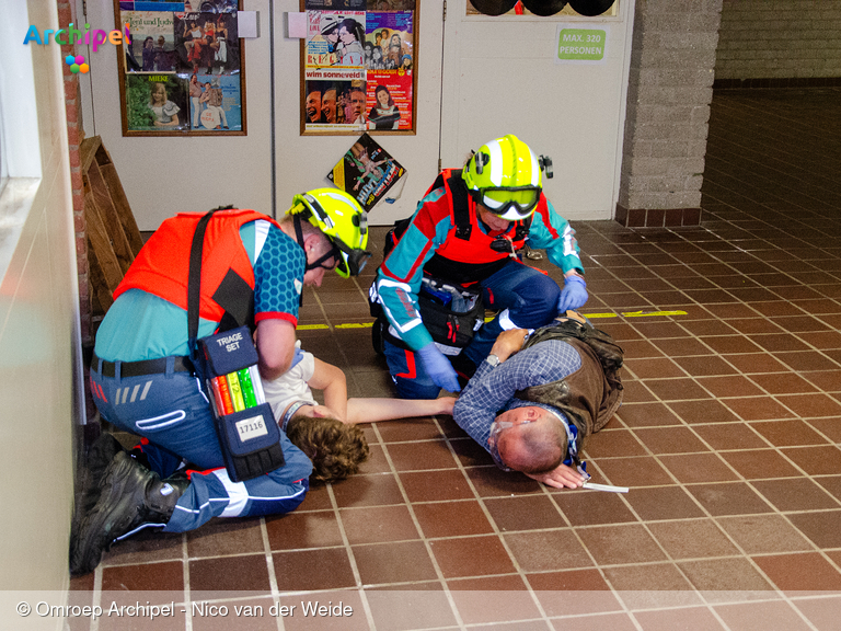Foto behorende bij Oefening: schietpartij en brandstichting in een middelbare school