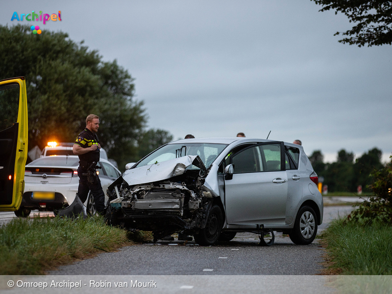 Foto behorende bij Bestuurder botst tegen boom op Oudelandsedijk