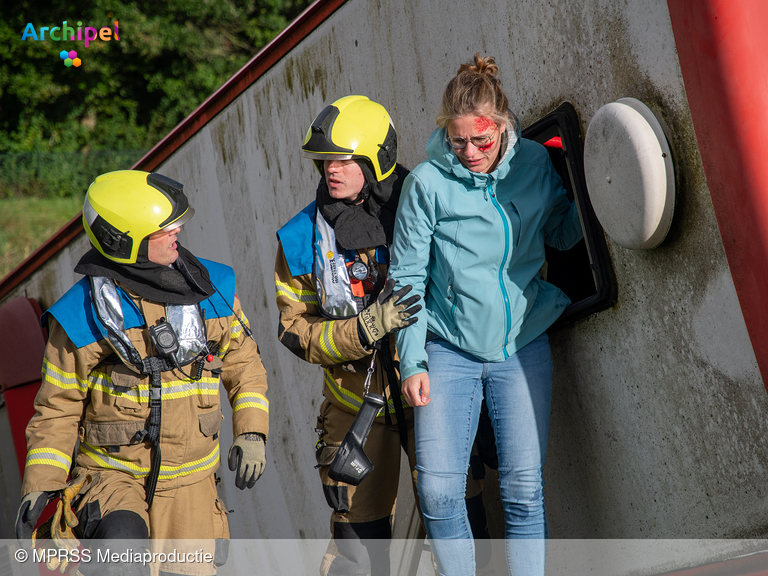 Foto behorende bij Grote brandweerwedstrijd met vele gewonden in Dirksland