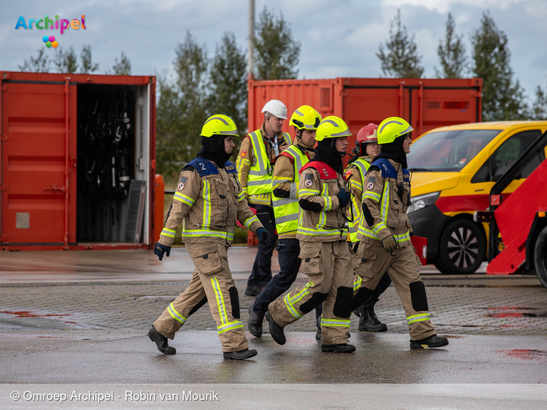 Foto behorende bij Spannende finale voor jeugdbrandweer Den Bommel op Schiphol