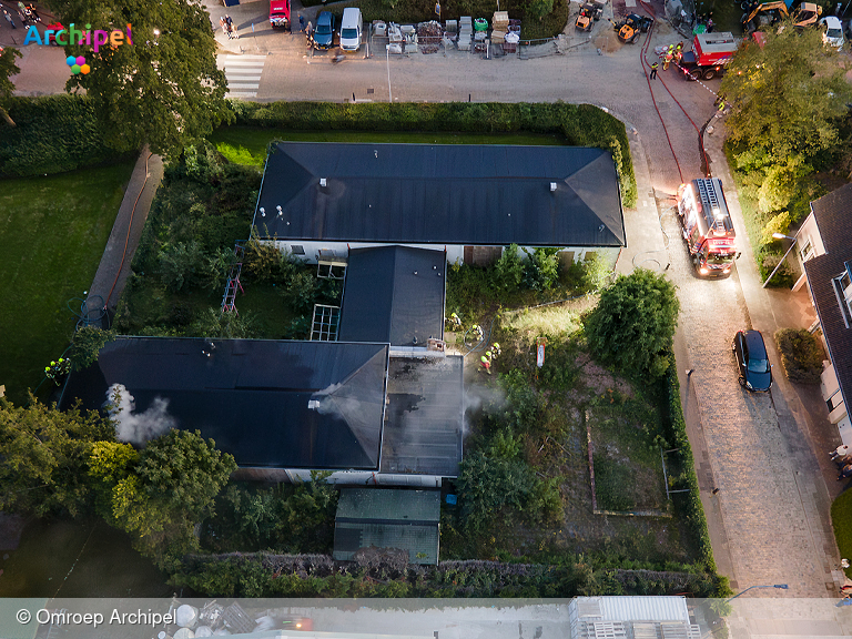 Foto behorende bij Brand in voormalig schoolgebouw in Sommelsdijk