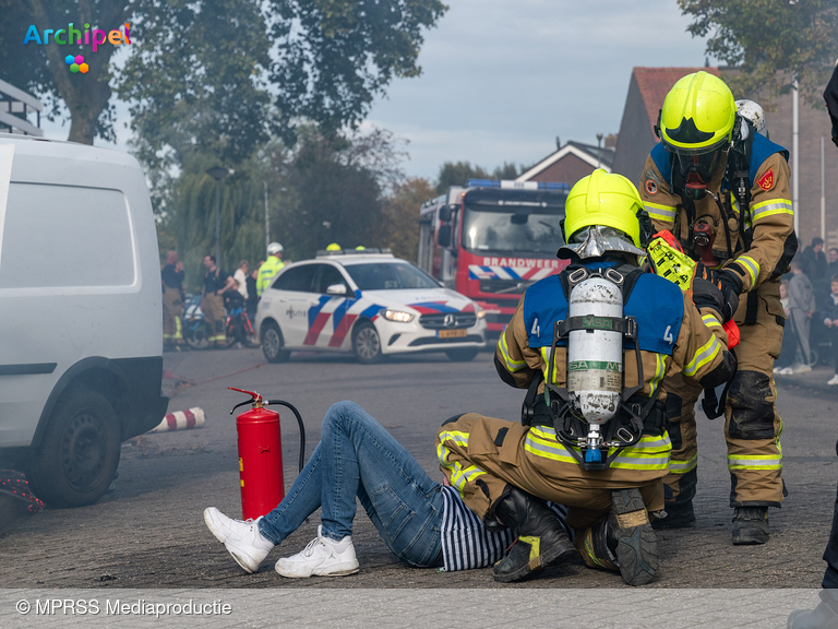 Foto behorende bij Brandweer Ooltgensplaat eerste bij eilandelijke brandweerwedstrijd 