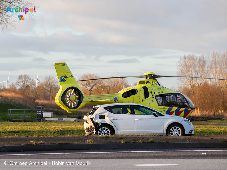 Foto behorende bij Ongeval op N59, weg in beide richtingen afgesloten