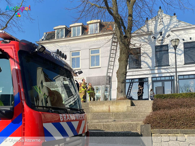 Foto behorende bij Brandweer redt kat na achtervolging