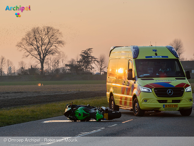 Foto behorende bij Twee ongevallen met motorrijder op zondagmiddag 9 maart