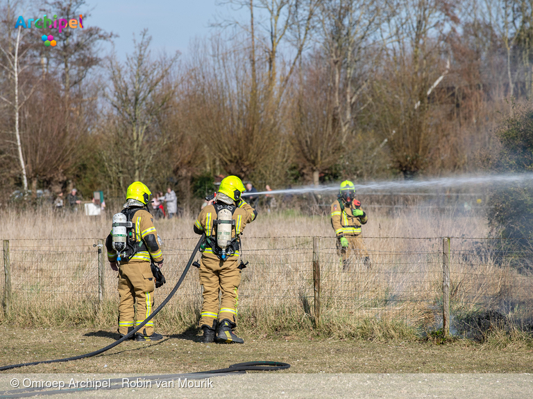 Foto behorende bij Brand in schuurtje aan de Molenlaan in Sommelsdijk