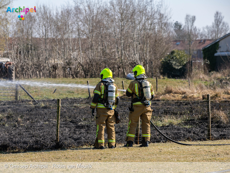 Foto behorende bij Brand in schuurtje aan de Molenlaan in Sommelsdijk