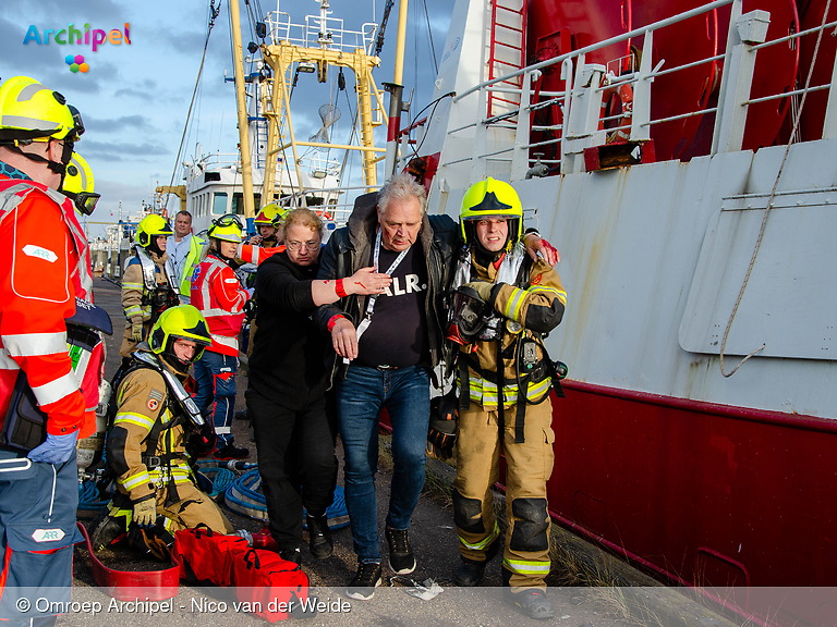 Foto behorende bij Steekpartij, drenkelingen en brand: realistische oefening voor hulpverleners