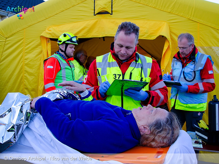 Foto behorende bij Steekpartij, drenkelingen en brand: realistische oefening voor hulpverleners