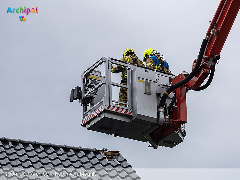 Foto behorende bij Onweer veroorzaakt blikseminslag in woonhuis