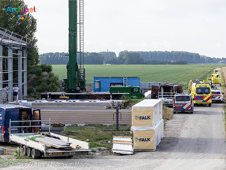 Foto behorende bij Traumahelikopter ingezet voor ongeval op bouwplaats
